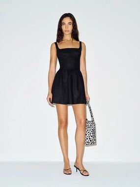 NWOT Reformation: Black Mini Dress, Size 6